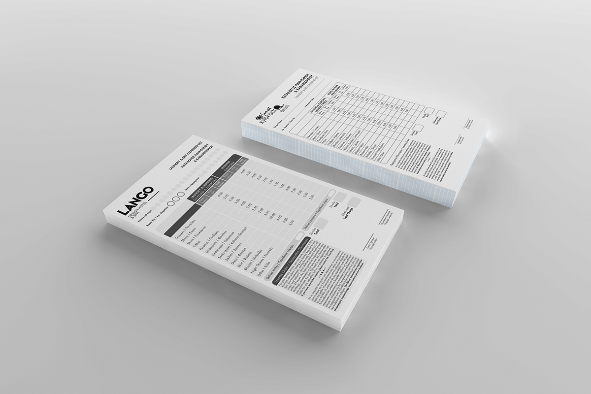LAUNDRY LISTS Design Print