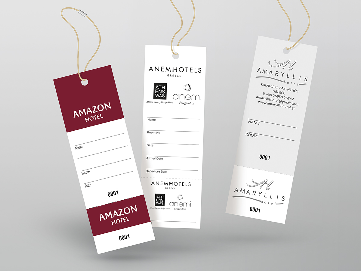 Hotel luggage tags online