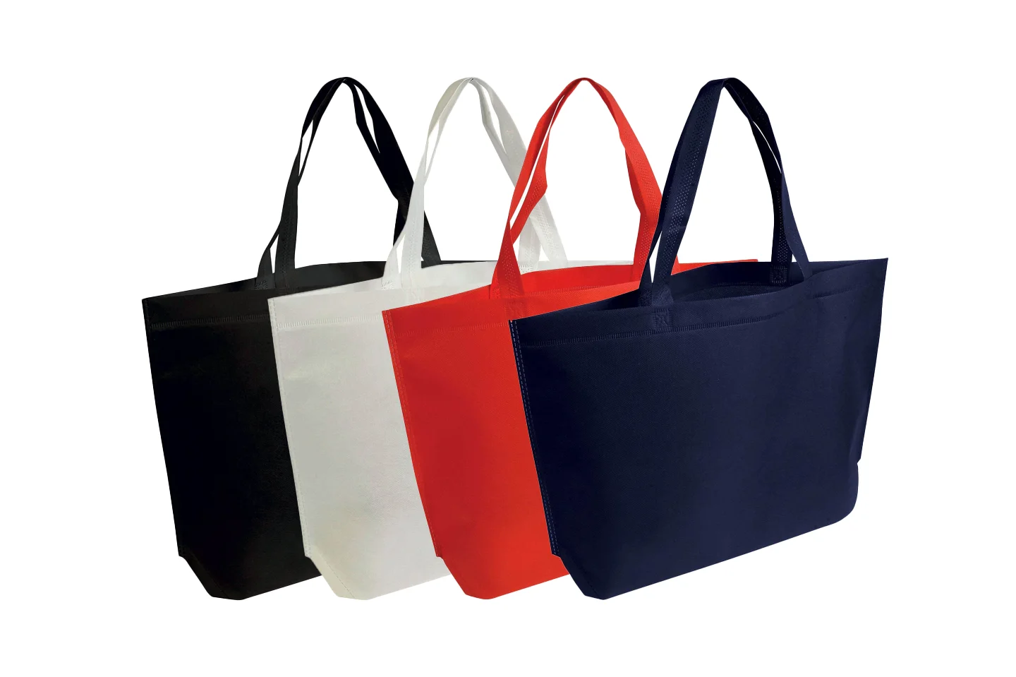 19134 Θερμοκολλημένη τσάντα αγορών με ενίσχυση στο κάτω μέρος