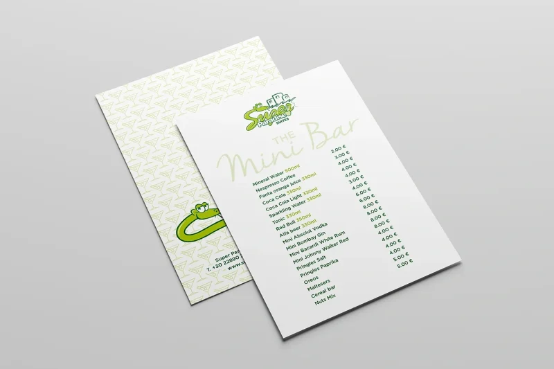 Mini Bar Menu Ui Mini Bar List – Σύμβολο design + print