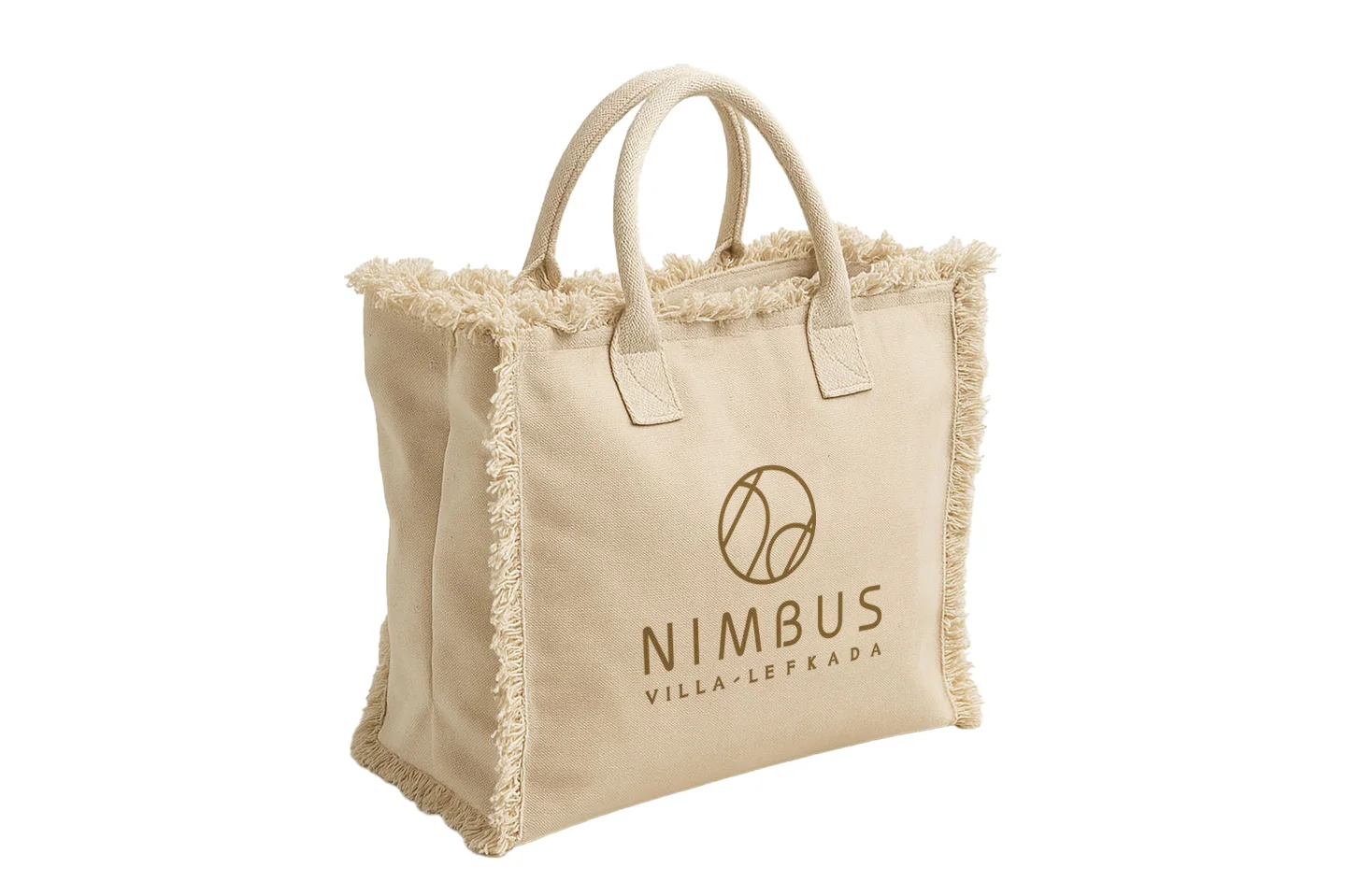 MARATEA 12L Βαμβακερή τσάντα με ξέφτια