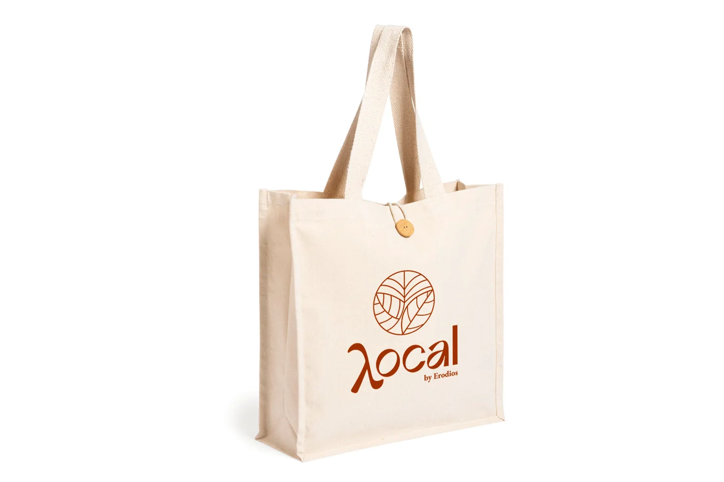 SEMBAK 17L Βαμβακερή τσάντα ώμου με κουμπί