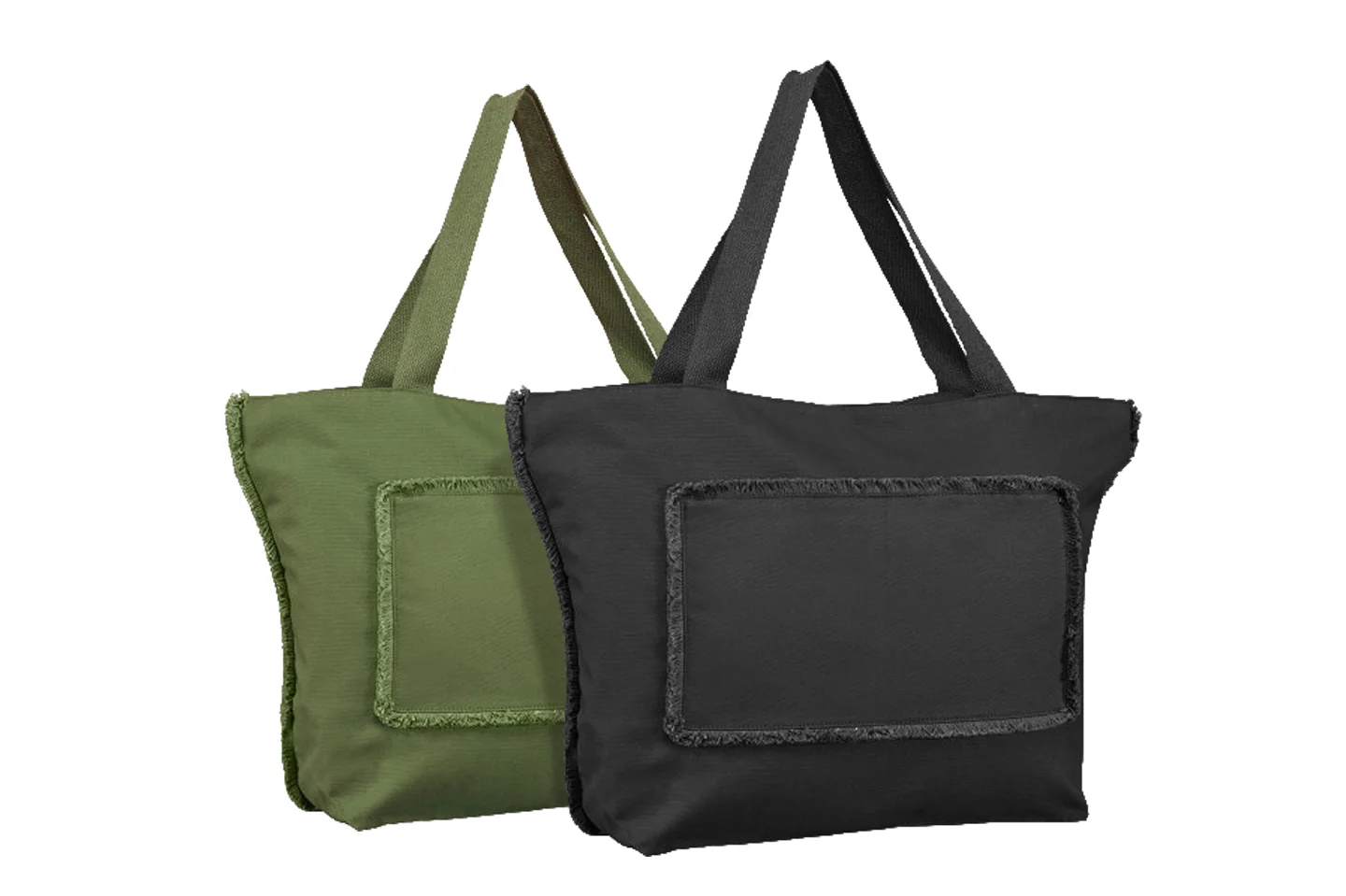 TAHITI Τσάντα παραλίας με ξέφτια