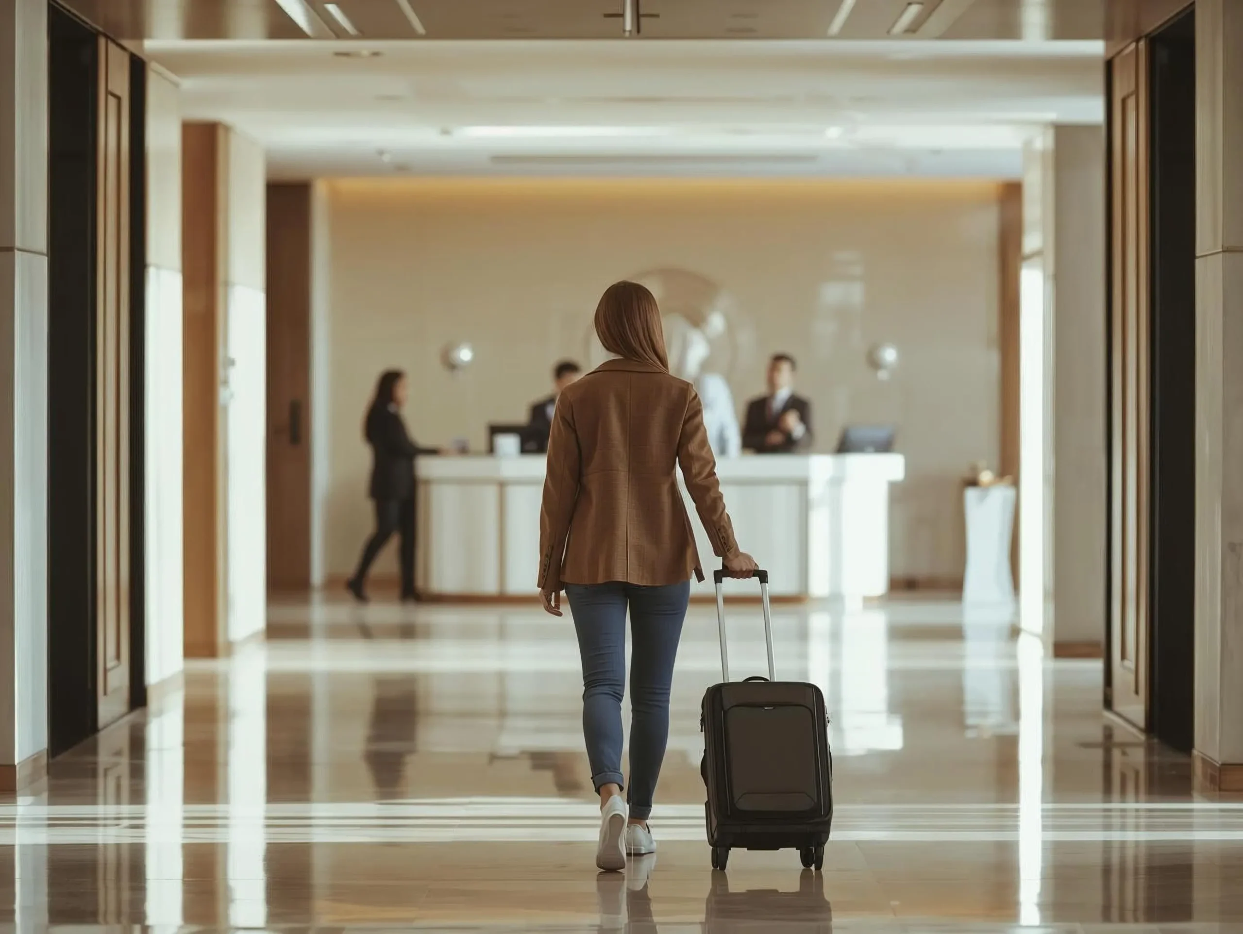hotel guest entering lobby first impression experience