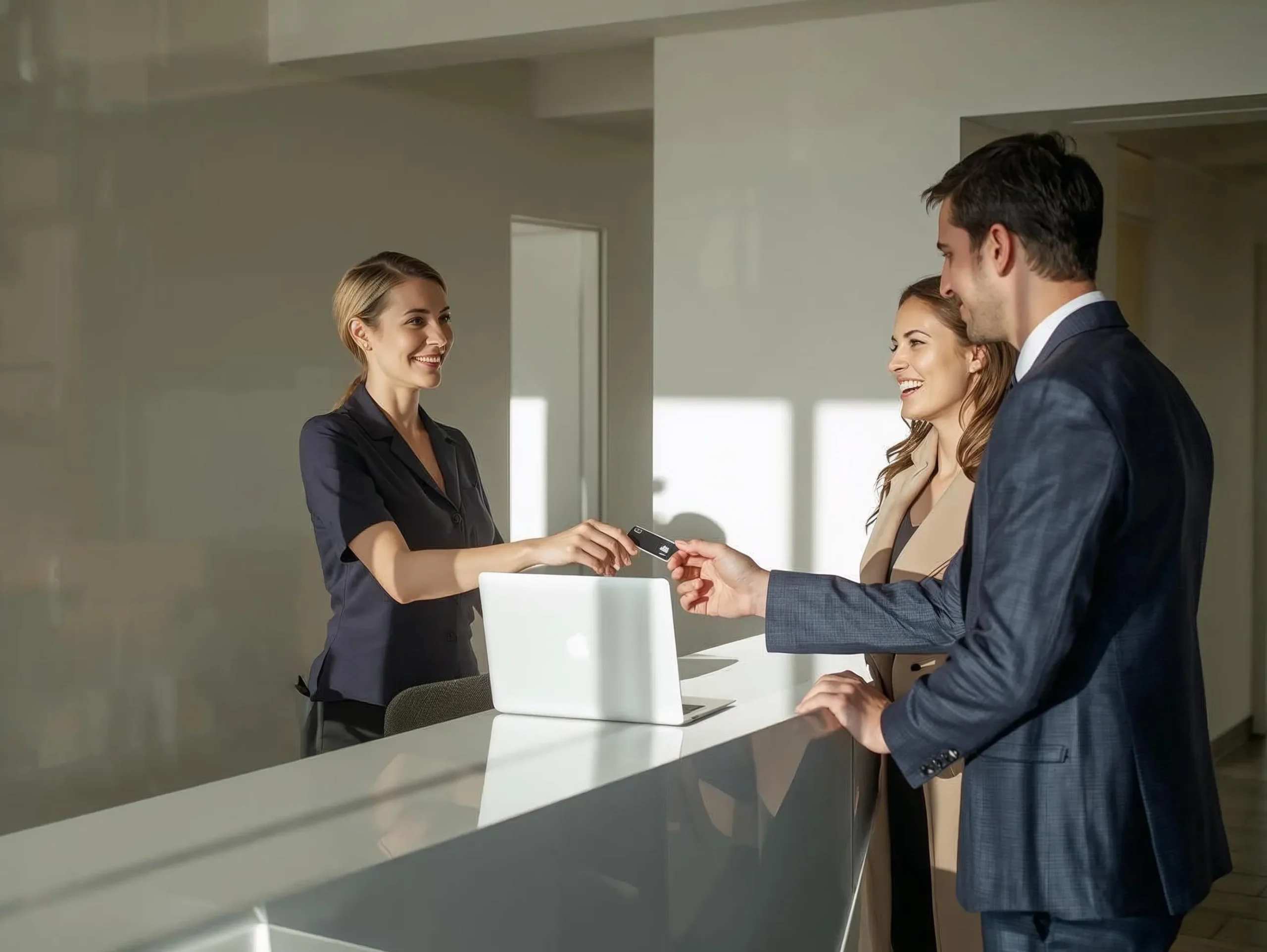 hotel reception check in guest experience